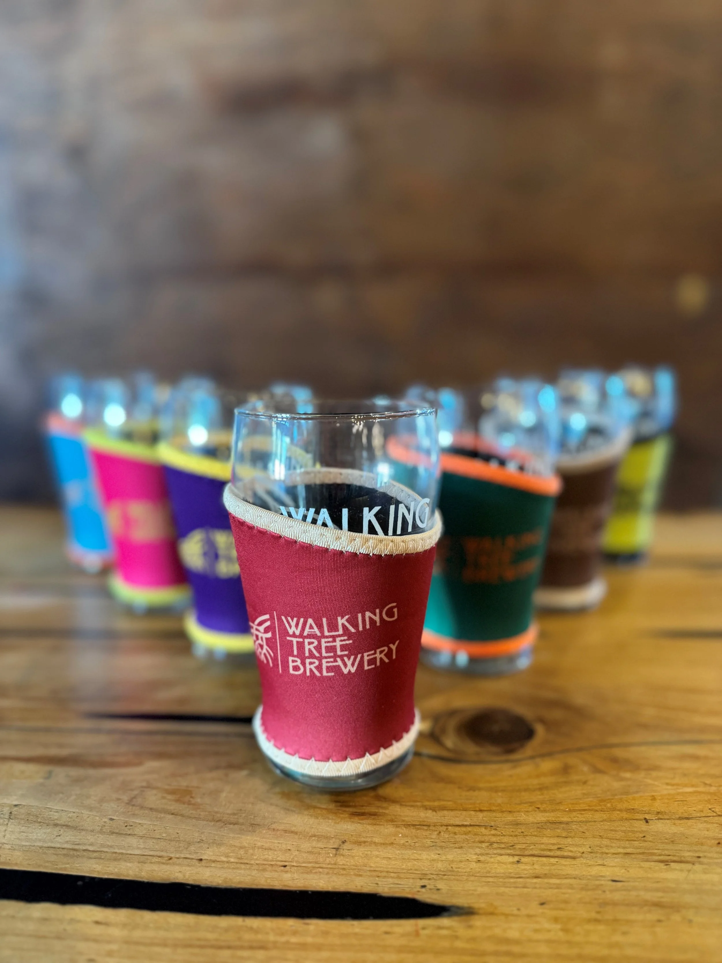 Pint glass Koozies — Walking Tree Brewery